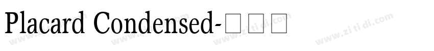 Placard Condensed字体转换